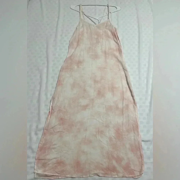 Aerie Pink Tie Dye Strappy Midi Slip Dress Size XS - Picture 9 of 11